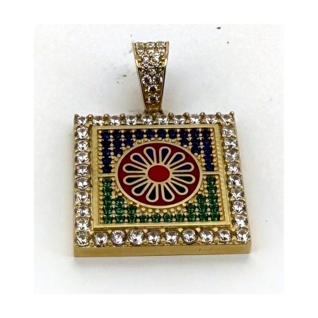 Medalla gitana de oro 18k